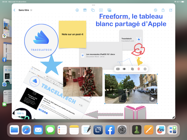 freeform le tableau balnc d'apple